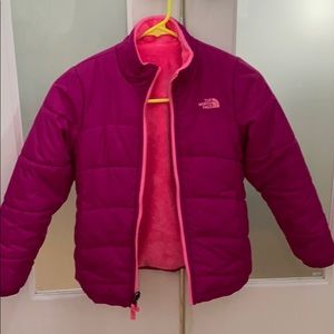 Northface Girls Reversible jacket (Size S)